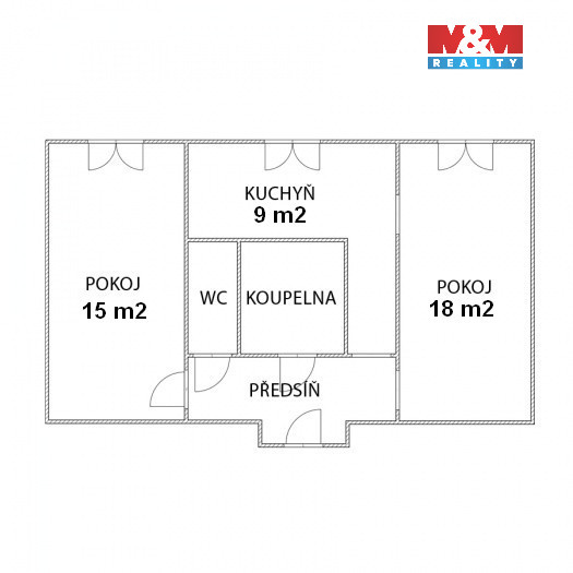 Prodej bytu 2+1, 53 m², Jirkov, ul. Karla Čapka - 6