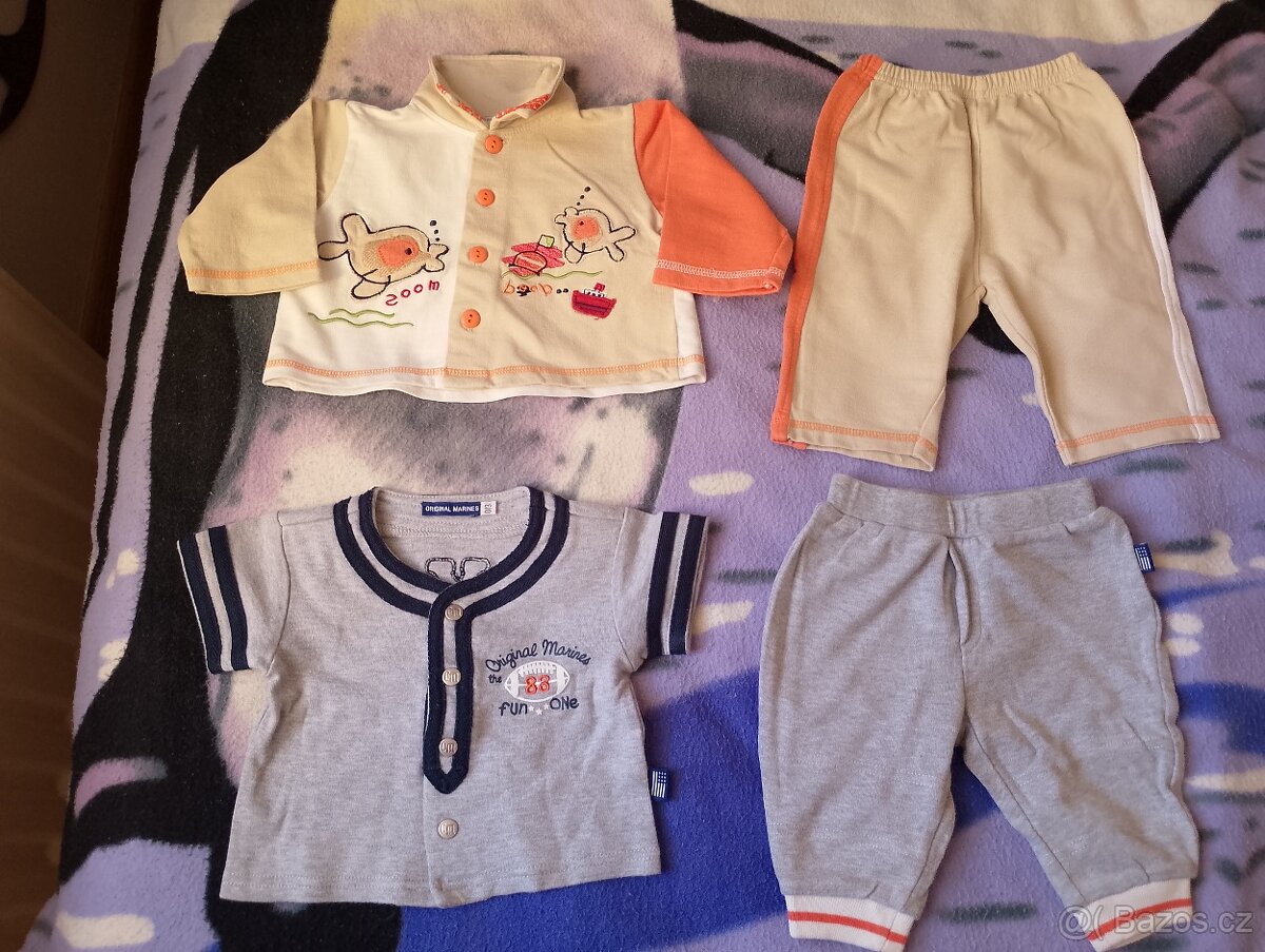 kojenecké oblečení (kluk) vel. 62+spací pytel - 6