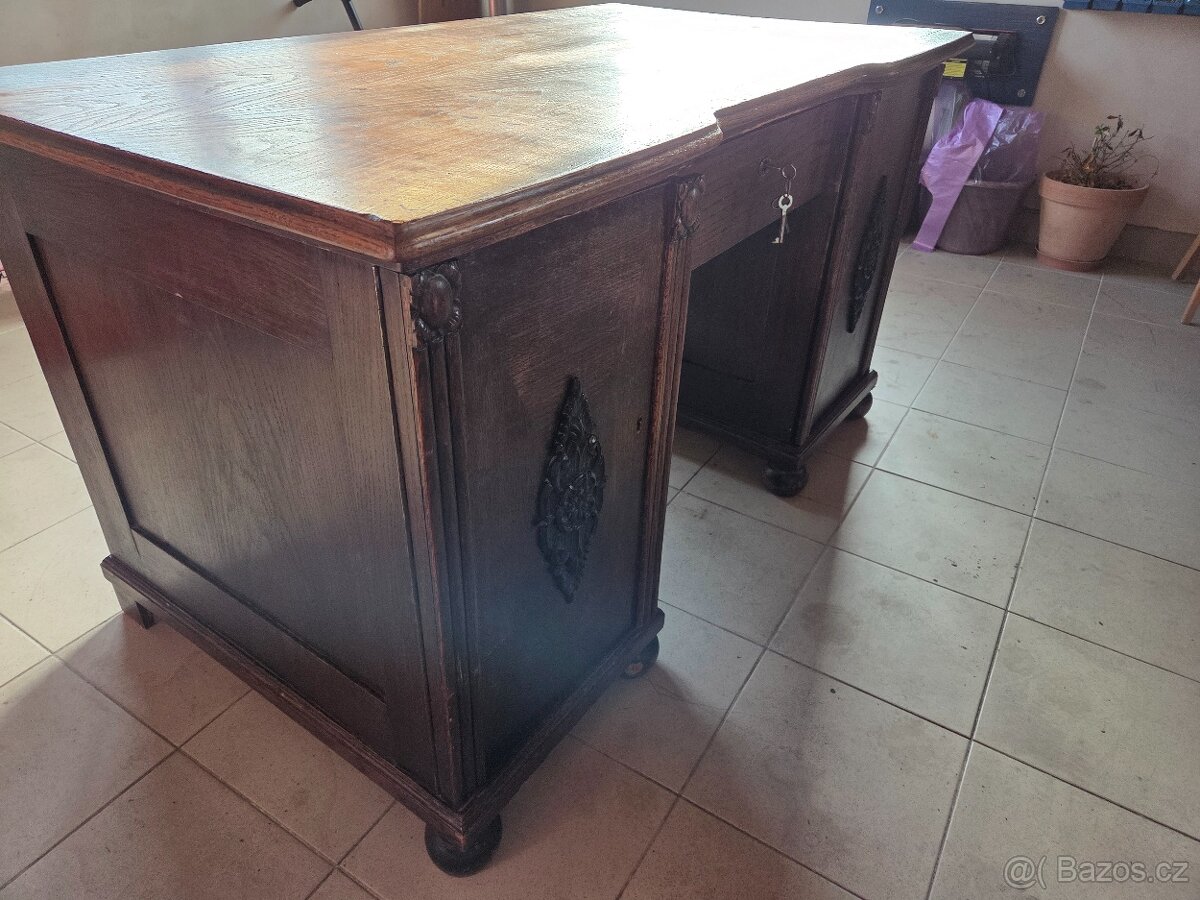 Starožitný psací stůl - 6