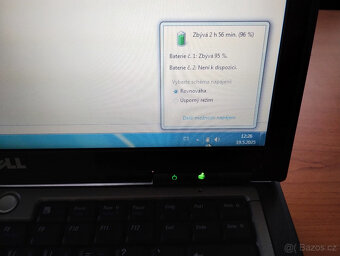 notebook Dell Latitude D620 + nový zdroj, 2x baterie - 6