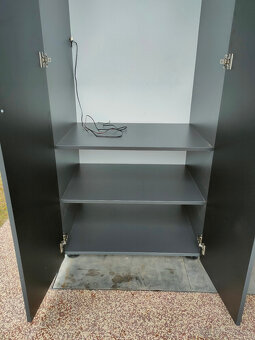 Šatní skříň s LED osvětlením, jako nová - 6