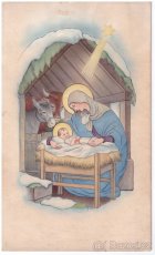 Starožitný ručně malovaný svatý obrázek, 8ks - SLEVA - 6