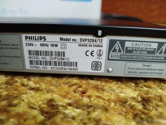 DVD přehrávač PHILIPS DVP3264 s dálk.ovladač. v orig. krabic - 6
