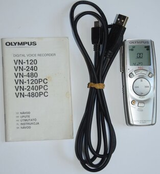 Digitální záznamník / diktafon OLYMPUS, USB port připojení - 6