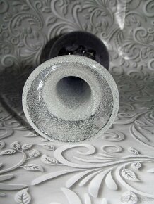Retro váza hutní sklo - Pavel Ježek vzor č. 7606, Škrdlovice - 6