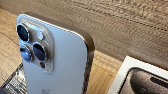 iPhone 15pro 128gb Přírodní titan Záruka Datart 16měs. - 6