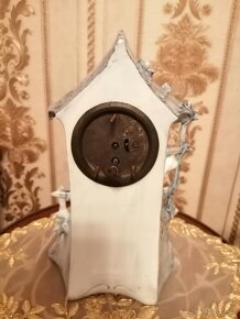 Starožitné přes 100 let staré porcelánove hodiny. - 6