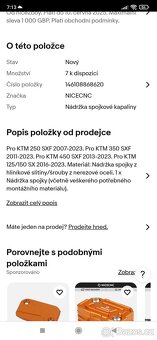 Prodám tunning díly na KTM SX a EXC - 6