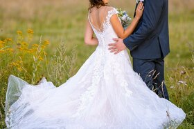 Princeznovské svatební šaty - 6