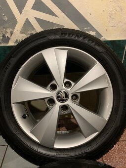Alu kola Škoda R16 5X112 LETNÍ PNEU 205/55 R16 7mm - 6