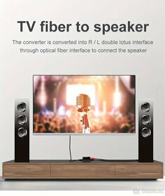 Digitálně analogový audio převodník z optiky > Rca - 6