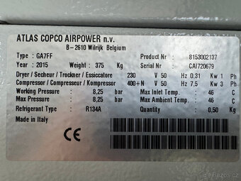 Kompresor Atlas Copco GA7 FF - 6