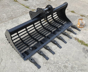 Roštová lopata- třídící lžíci 90cm nebo 150cm JCB 3cx/4cx - 6