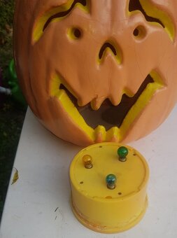 Dýně plast 40 cm, Halloween, dekorace - 6