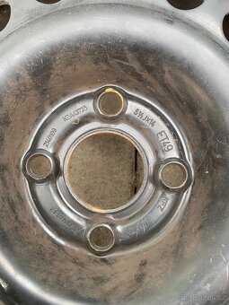 PLECHOVÉ DISKY + PNEUMATIKY -OPEL - 6