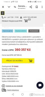 Zametací stroj s odsáváním Kärcher KM 85/50 R Bp Pack - 6