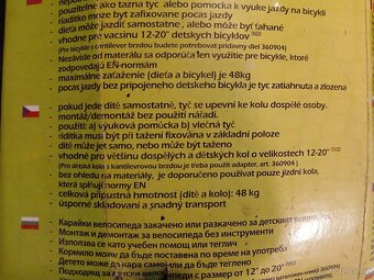 Tažná tyč na kolo 12"-20", nosnost 48kg - 6