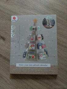 Adventní kalendář papírový Vánoční oblečení - 6