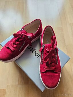 Dámské červené polobotky zn. GABOR - 6