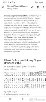 Šicí stroj Singer Brilliance - 6