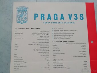 Praga V3S vana - barevný prospekt- originál - doprava v ceně - 6