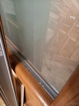 Plastová prosklená stěna s dveřmi - použitá - Rezervováno - 6