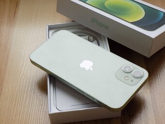 APPLE iPhone 12 64GB Green - ZÁRUKA - TOP STAV -100% BATERIE - 6