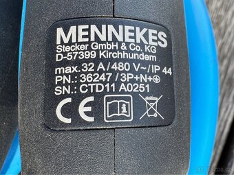 Nabíjecí kabel Mennekes pro elektromobily, typ 2, 3x32A,22kW - 6