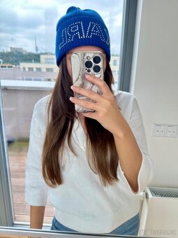 KARL LAGERFELD ZIMNÍ ČEPICE MODRÁ - 6