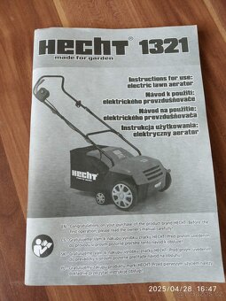 Elektrický vertikutátor - provzdušňovač trávníku - 6