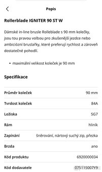 Rollerblade dámské in-line 40,5 - 6