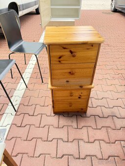 Postel manželská dřevěná 180 cm + noční stolky - 6