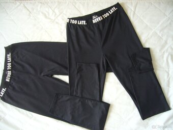 Prodám dvoje černé dívčí legíny - 6