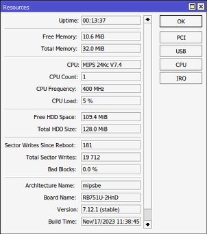 Mikrotik Routerboard RB751 751U 2HnD - 6