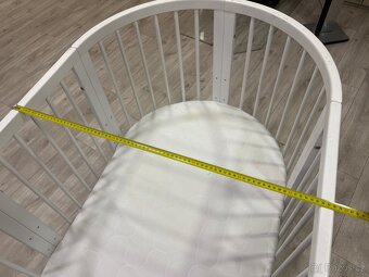 Dětská postýlka bílá variabilní a nastavitelná 9v1 - 6