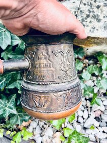 Dzezva na kavu stará měděná - 6