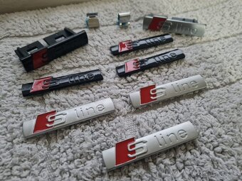 Cierne a sive Napisy S-LINE pre AUDI - 6