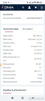 Polohovací invalidní vozík - 6