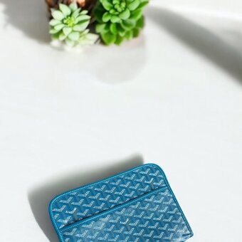 Sky Blue Goyard Clutch MM - 6