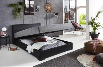 AKCE Postel 140x200 bílá / černá VÍCE KS NOVÝ - 6