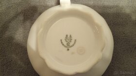 CUKŘENKA  A KONVICE PORCELÁNOVÁ POZLACENÁ - 6