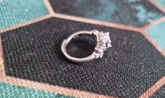 Nový dámský stříbrný prsten prstýnek 925 vel 54 srdce - 6