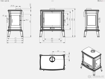 Litinová krbová kamna TORIA - 6