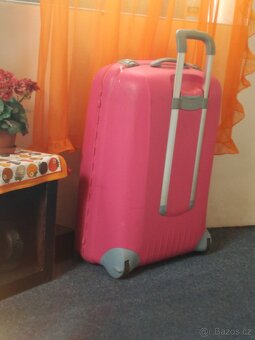 Cestovní velký kufr oranžový s kódem - 6