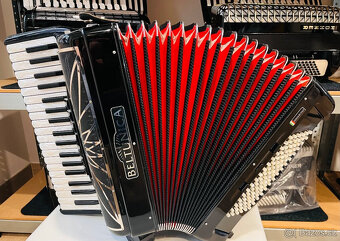 Nový akordeón Beltunica Proffesionall- III- 96 basový- krásn - 6