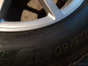 ALU Audi A6 Originál 7,5x17 5x112 ET36+zimní pneu 225/60/17 - 6