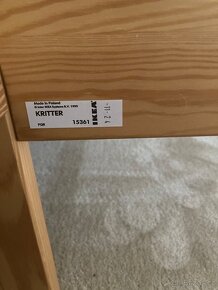 Dětská dřevěná postel Ikea Kritter 160x70cm - 6