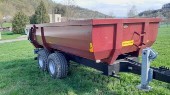 Traktorový návěs,Vlek za Traktor,Vlečka,Přívěs,Dumper 10t - 6