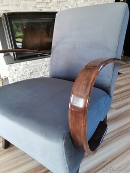 Křesla Halabala typu C Šedé - 6