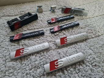 Cierne a sive Napisy S-LINE pre AUDI - 6